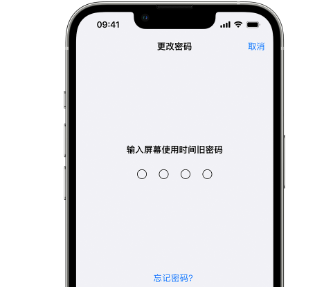 淄博iPhone屏幕维修分享iPhone屏幕使用时间密码忘记了怎么办 