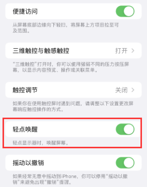 淄博苹果授权维修站分享iPhone轻点无法唤醒怎么办