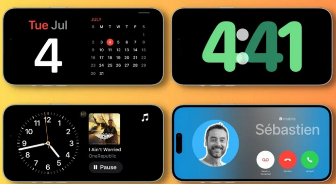 淄博苹果手机维修分享iOS17横屏充电待机显示有什么好处 