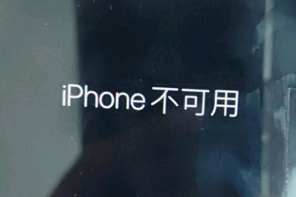 淄博苹果服务网点分享锁屏界面显示“iPhone 不可用”如何解决 