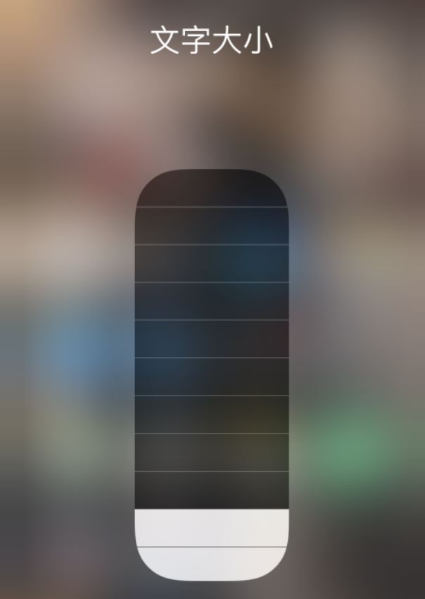 淄博苹果手机维修分享小技巧：在 iPhone 控制中心快速调节字体大小 